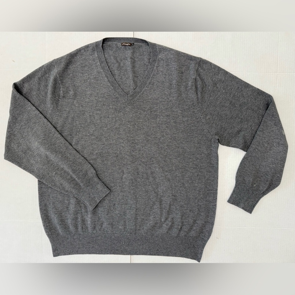J.McLaughlin Men’s Gray sweater Size Large Cotton/modal blend